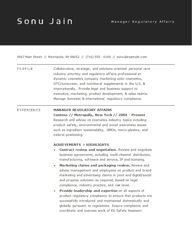 Śmiały szablon CV dla prawników z profesjonalnym i pewnym designem