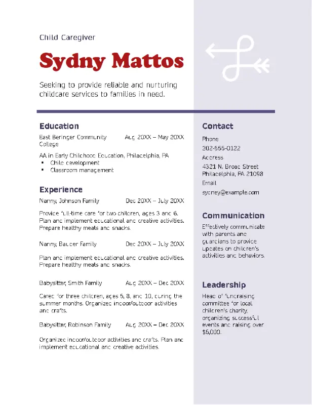 Ogólny szablon CV odpowiedni dla wszystkich ról zawodowych z czystym i uniwersalnym designem